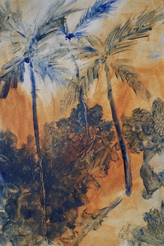Palmeras azules tropicales de JMF FINE ART