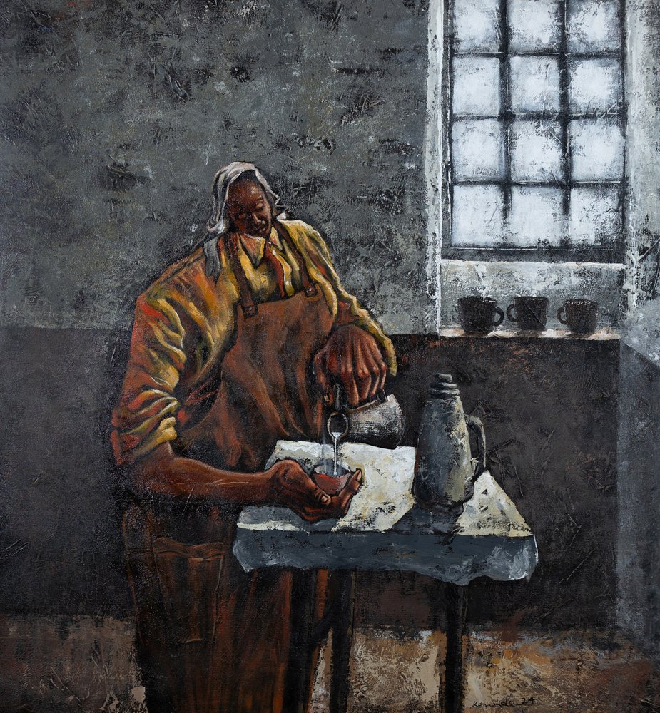Un momento de tranquilidad en la cocina de James Kamande