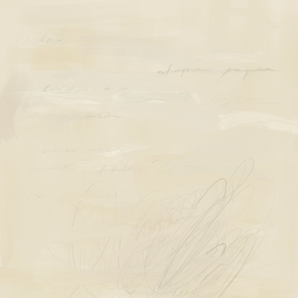 Escritura abstracta difuminada de James Zamora