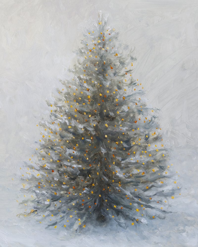 El resplandor de una Navidad nevada de James Zamora