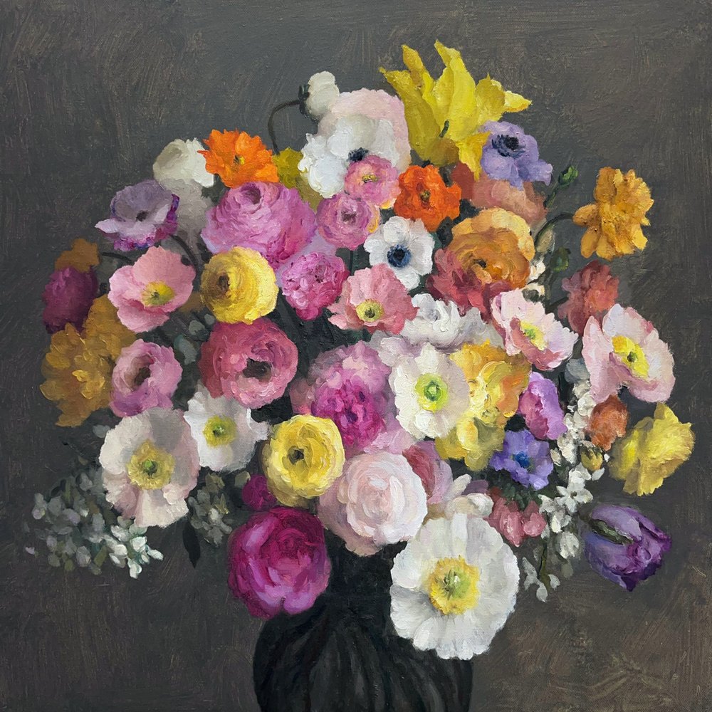 Ramo floral lleno de colorido de James Zamora