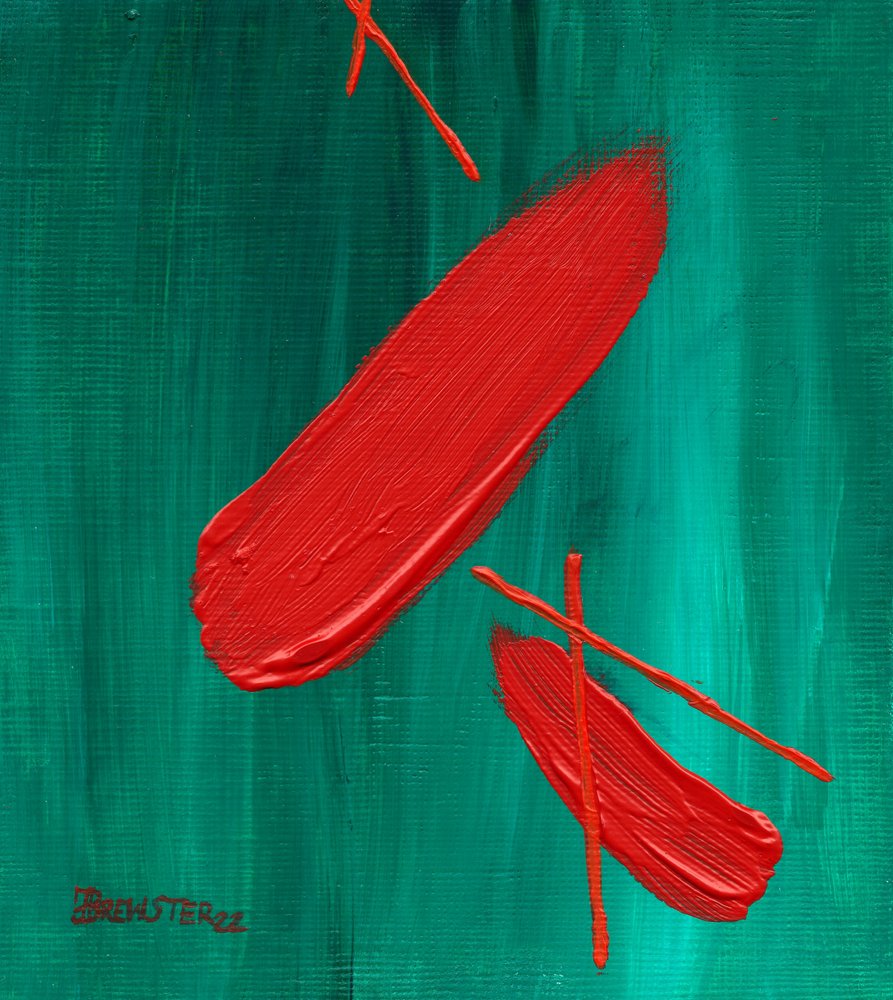 Trazos rojos en negrita de Janine Brewster