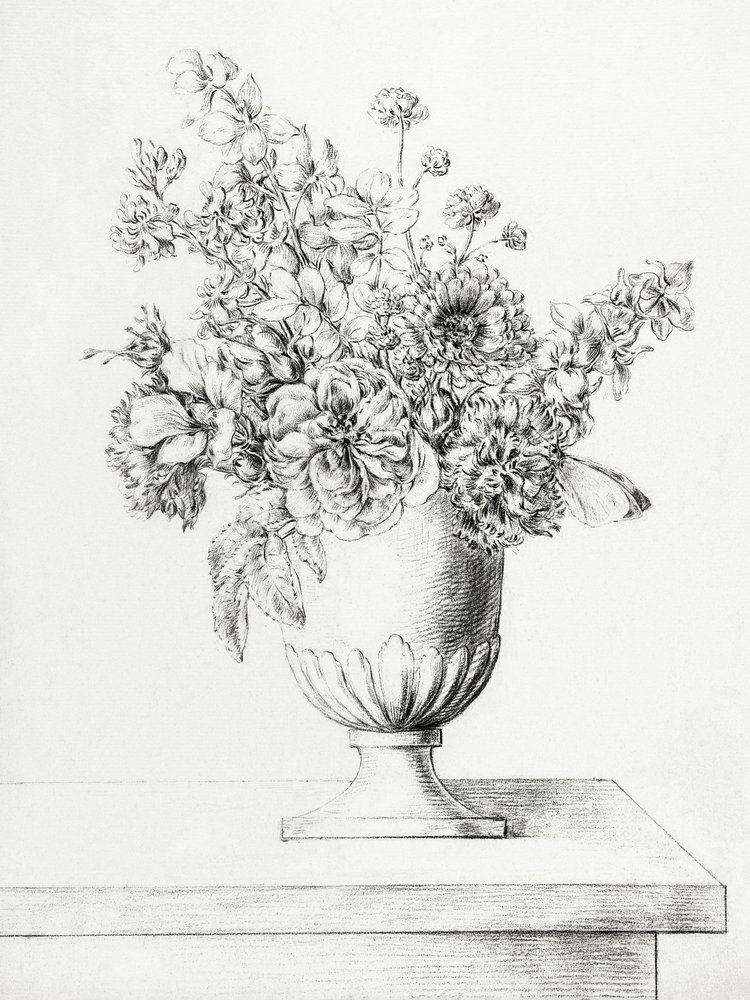 Flores en un jarrón de Jean Bernard