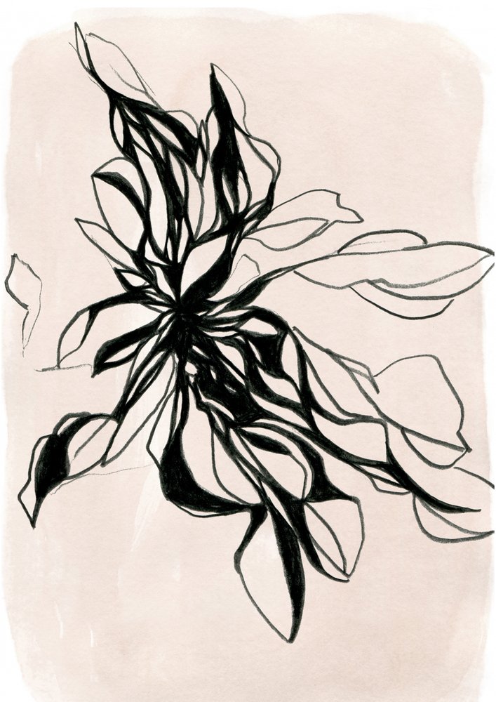 Floración botánica abstracta de Jenja Braun