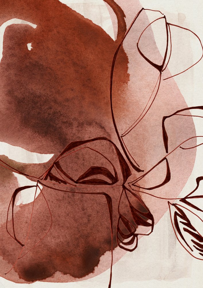 Líneas botánicas abstractas de Jenja Braun