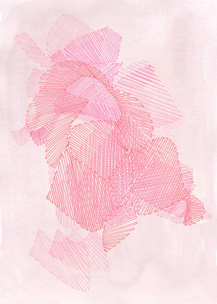 Capas abstractas delicadas de Jenja Braun