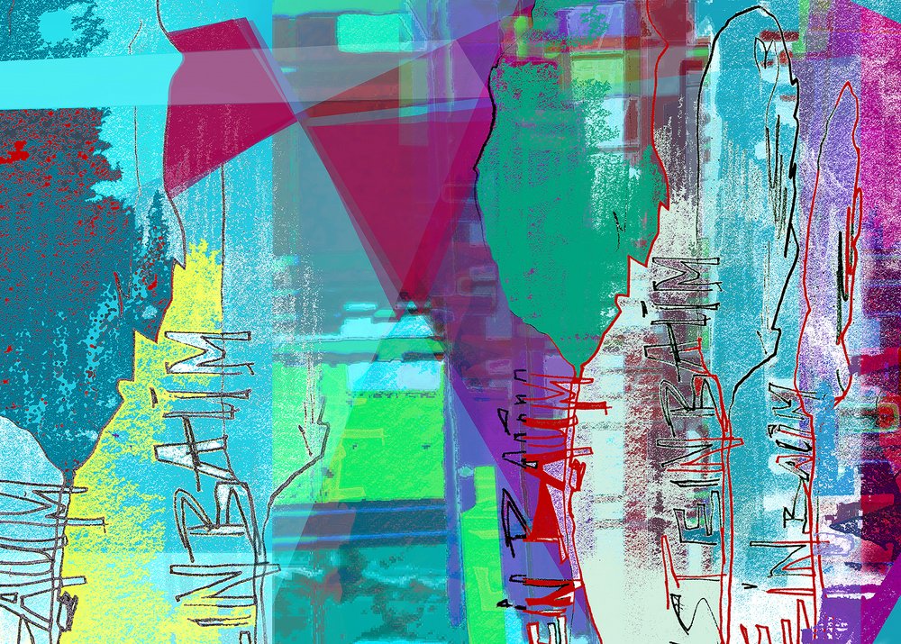 Capas abstractas dinámicas de Jenja Braun