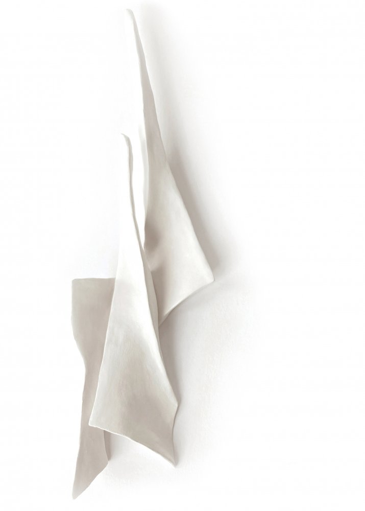 Tela blanca con caída de Jenja Braun