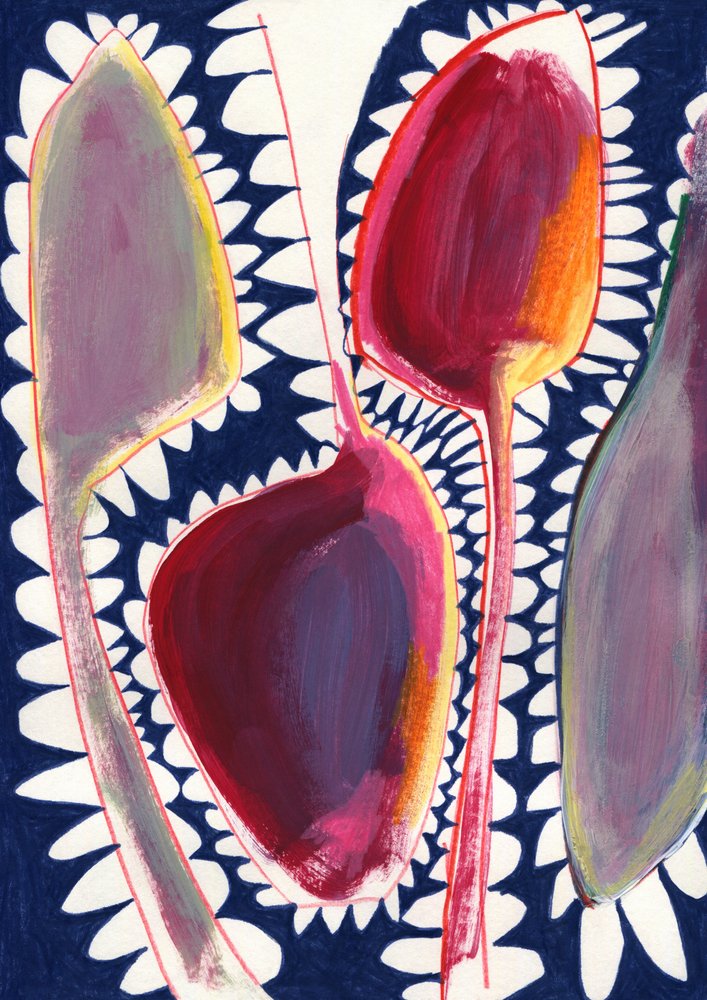 Formas abstractas vibrantes de Jenja Braun
