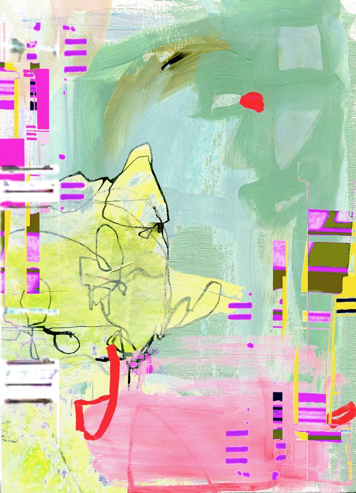 Capas abstractas llenas de colorido de Jenja Braun
