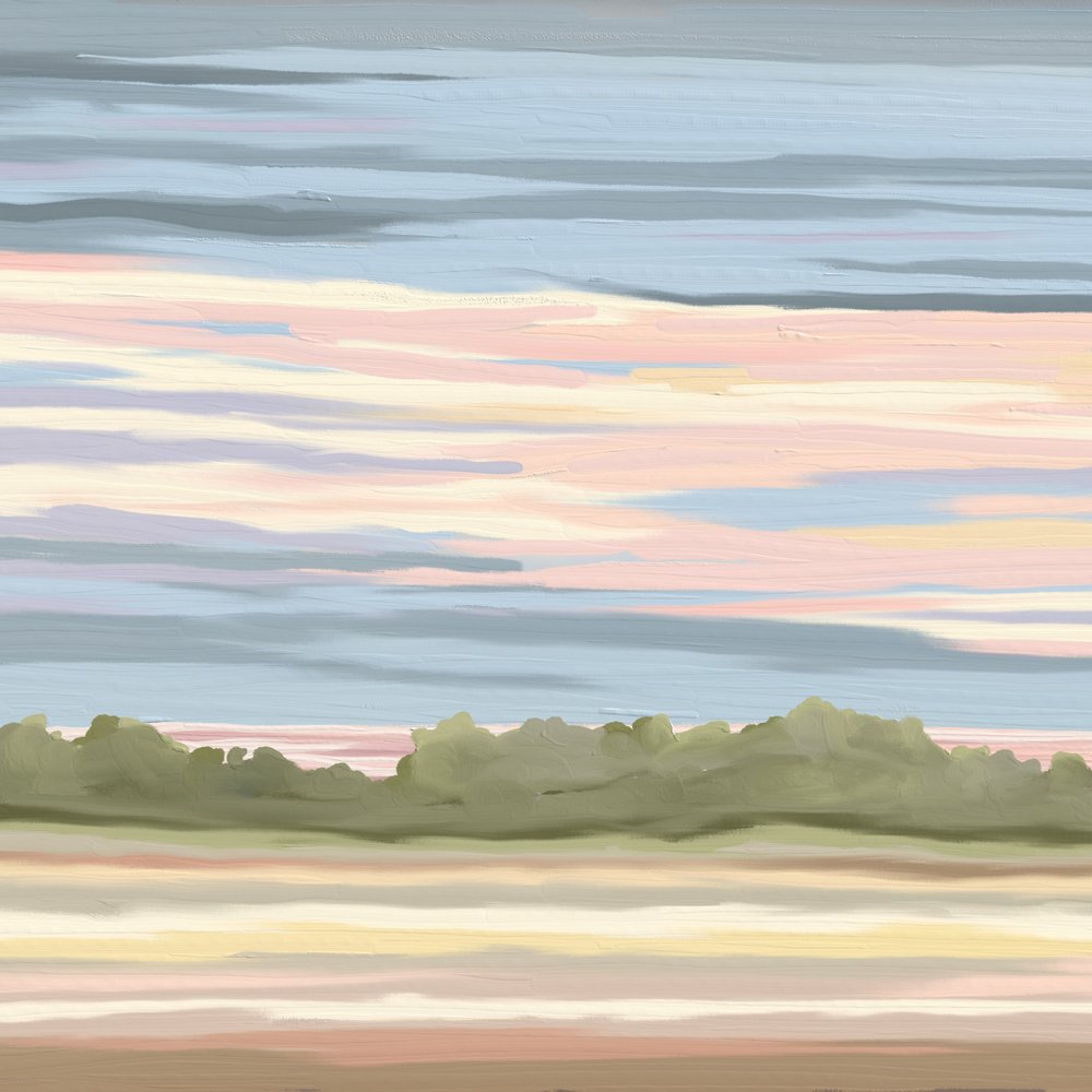 Resplandor del horizonte en tonos pastel de Jenna Alheit