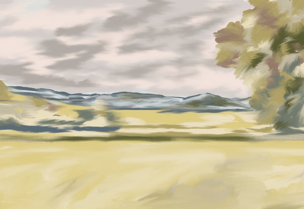 Paisaje de colinas onduladas de Jenna Alheit