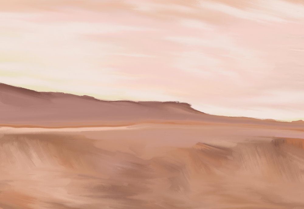 Horizonte sereno del desierto de Jenna Alheit
