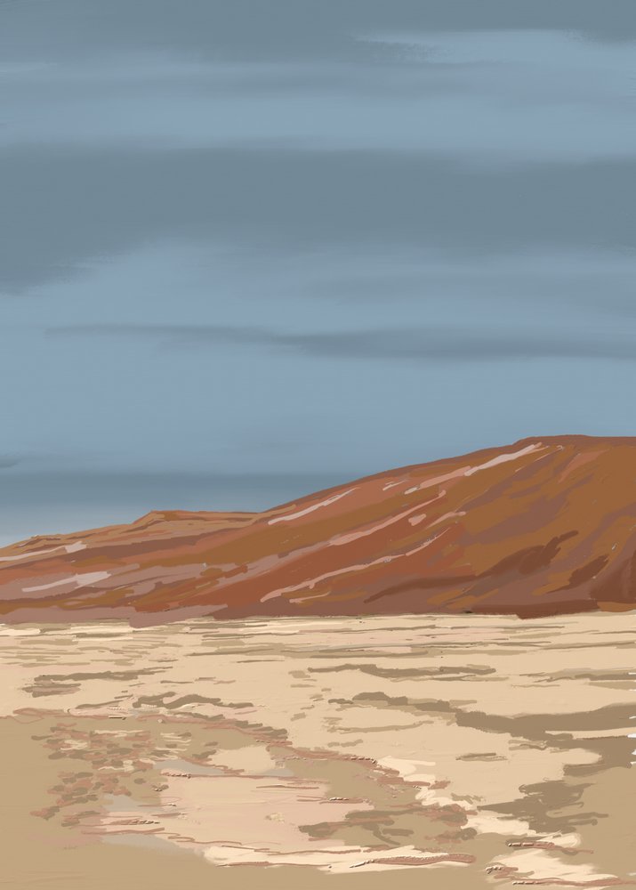 Paisaje sereno del desierto de Jenna Alheit