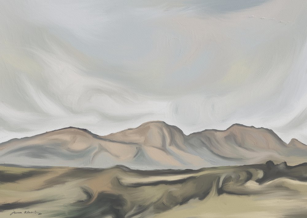 Las serenas montañas del desierto de Jenna Alheit