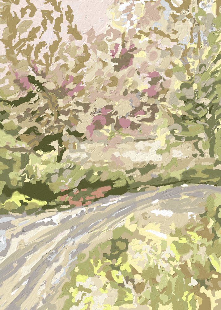 Sereno sendero primaveral de Jenna Alheit
