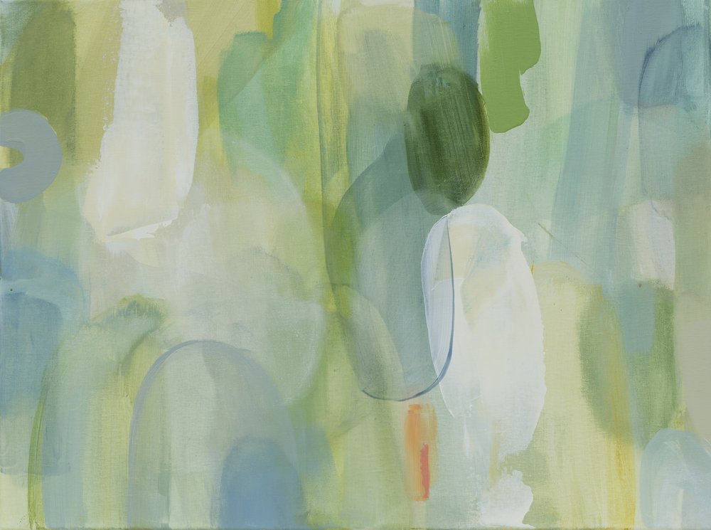 Verde y azul: abstracto de Jenny Westenhofer