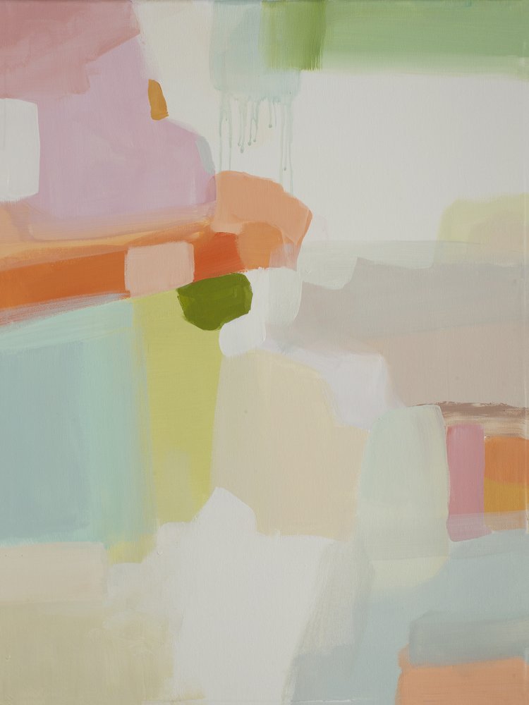 Abstracto en tonos pastel 1 de Jenny Westenhofer