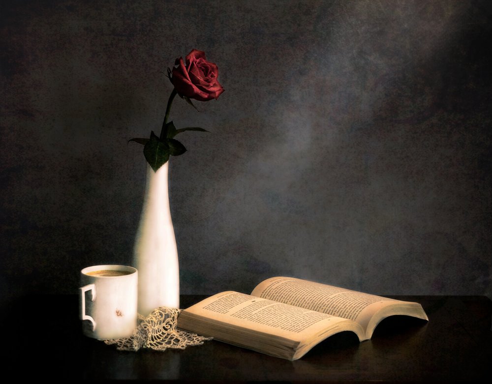 Libro de café «Rose»: Naturaleza muerta de Jie Fischer