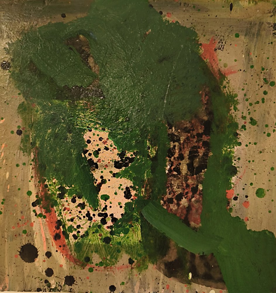 Salpicaduras de pintura verde intenso de Joackim Schou Dahle