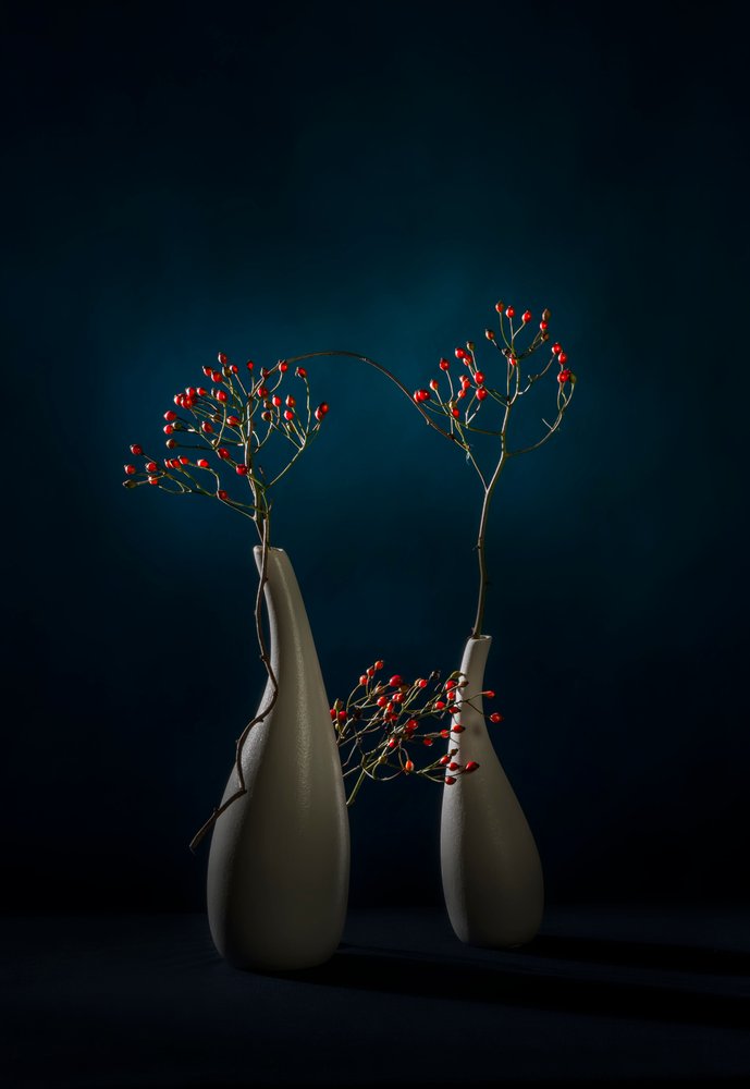 Jarrones modernos «Red Berries» de John-Mei Zhong