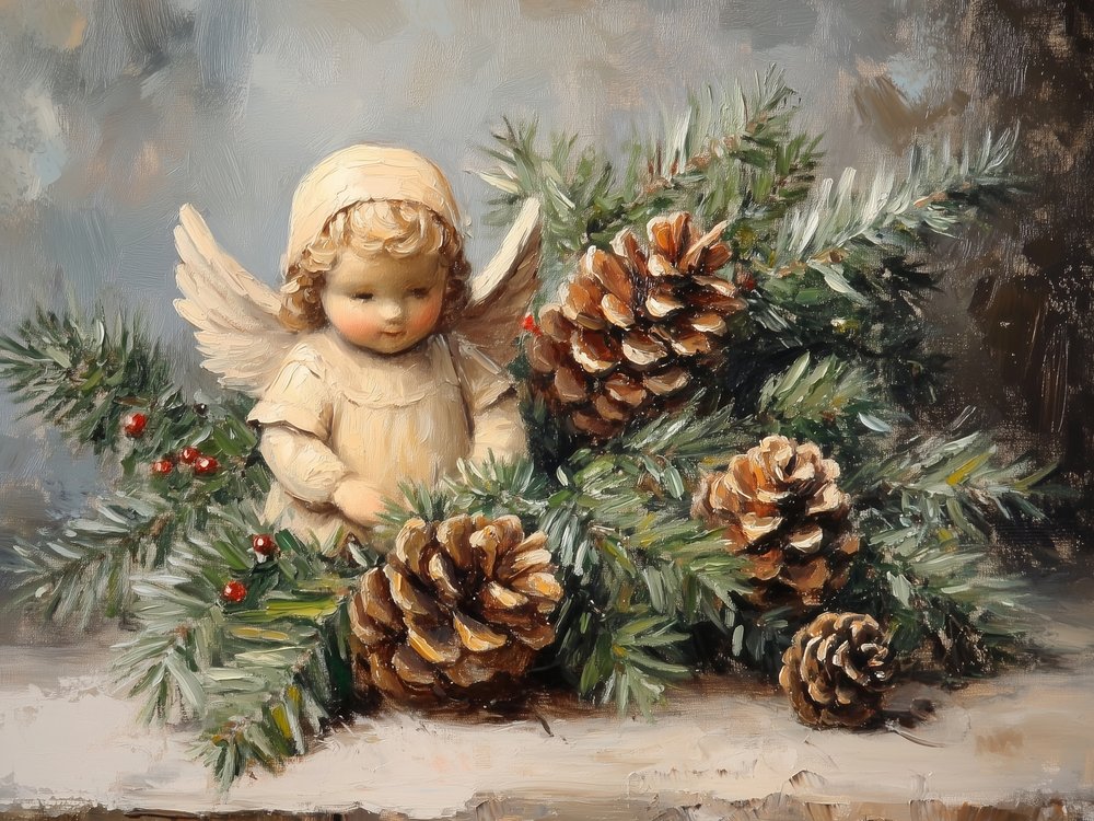 Piñas de ángel navideñas de Jolly and Dash