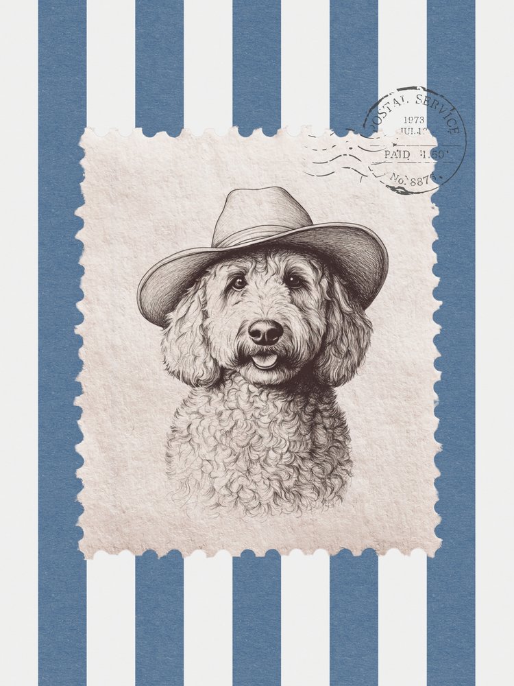 Sello «Doodle Dog Cowboy» de Jolly and Dash