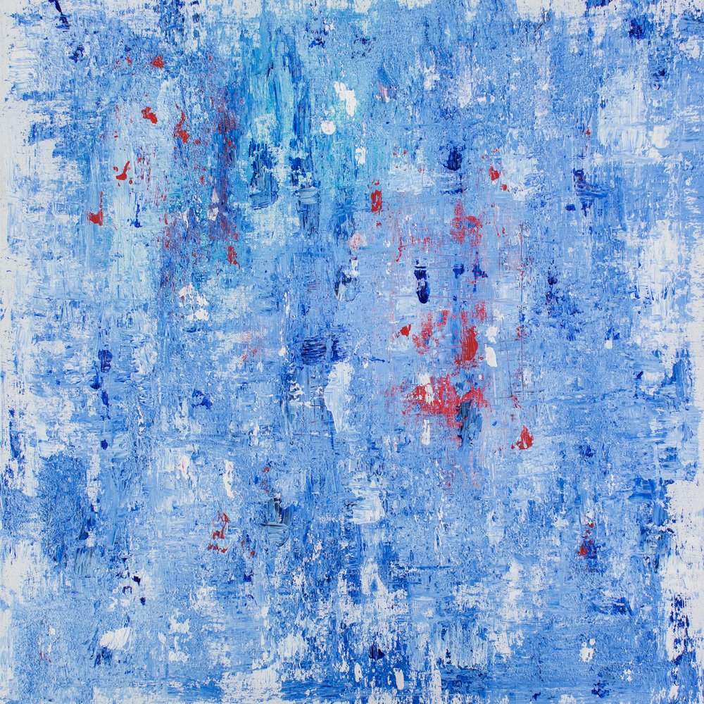 Abstracto en azul intenso de Jonas Weikel