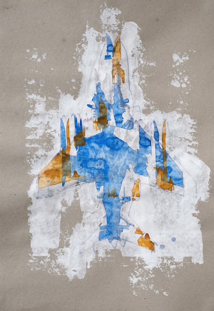 Avión de combate abstracto de Joshua Hoskins