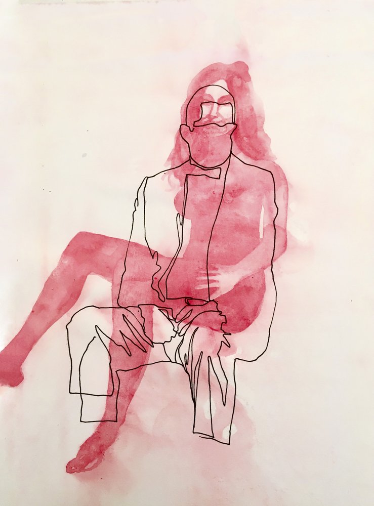 «Abrazo romántico abstracto» de Joshua Hoskins