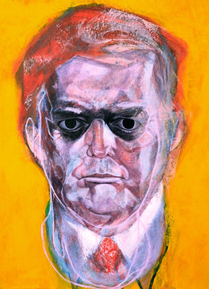 Retrato masculino intenso de Joshua Hoskins