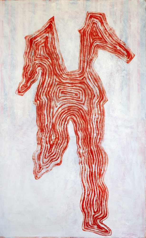 Figura con contorno rojo de Joshua Hoskins