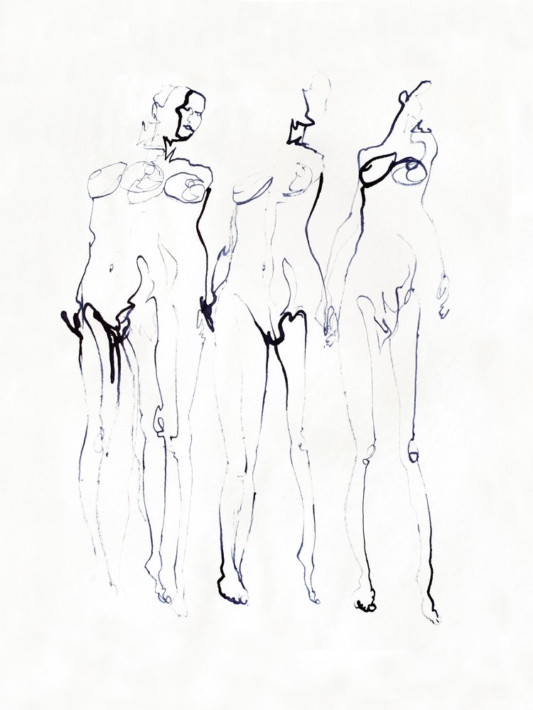 Tres figuras elegantes de Joshua Hoskins