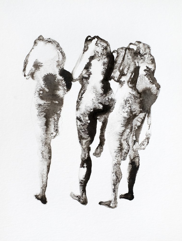Tres figuras de tinta de Joshua Hoskins