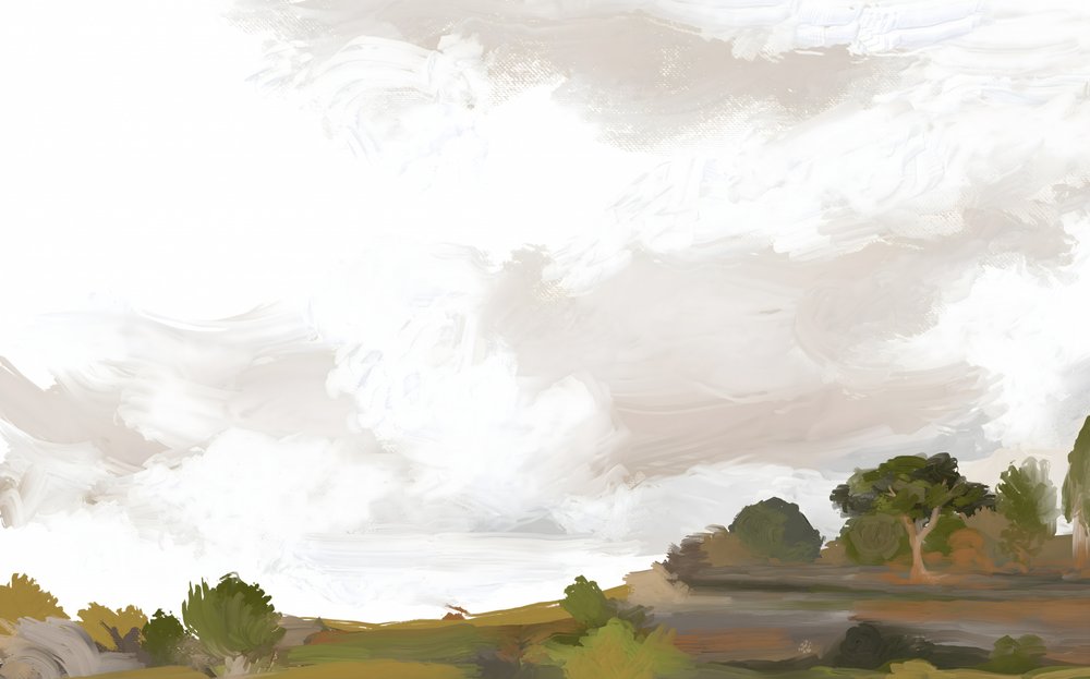 Paisaje impresionista sereno de Josie George