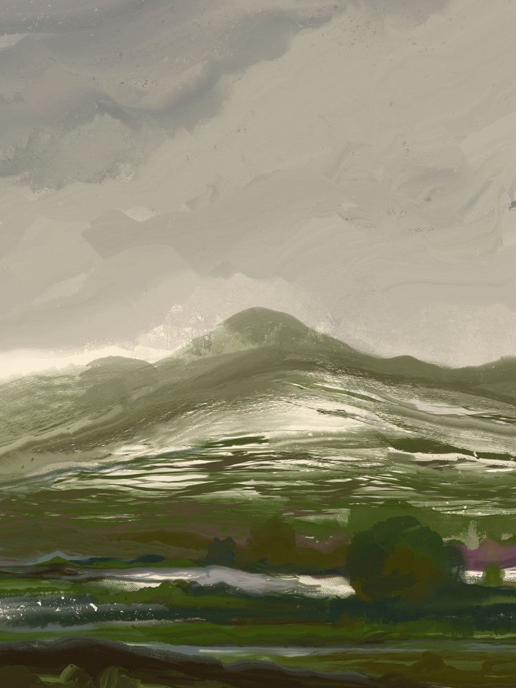 El valle de Misty Green Mountain de Josie George