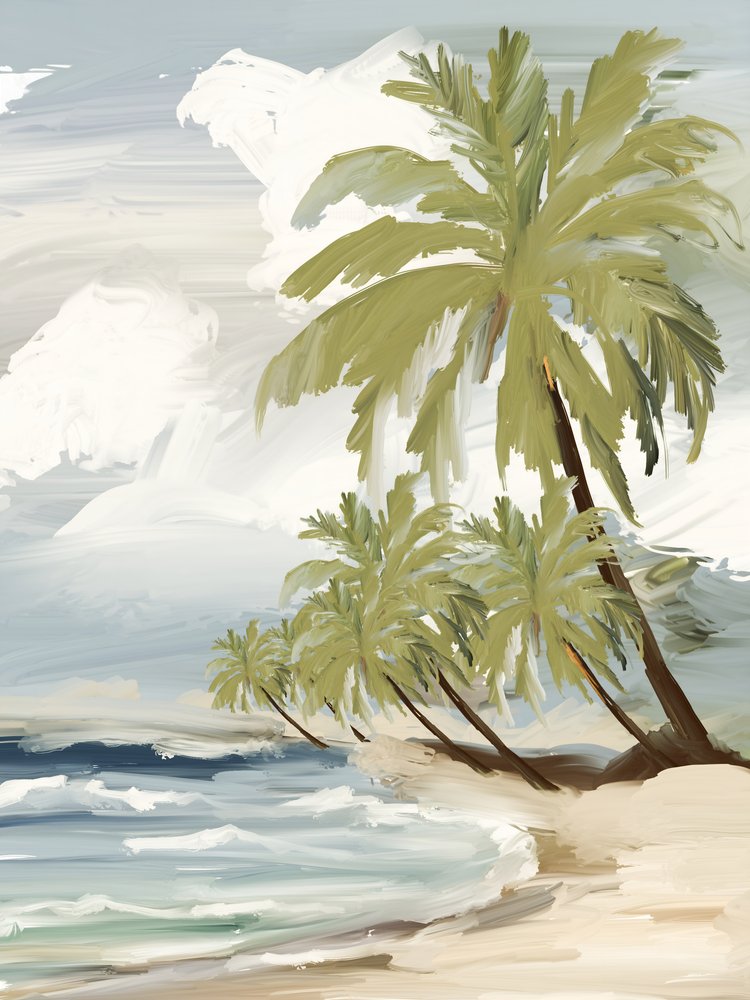 Palmeras de playa tropical de Josie George