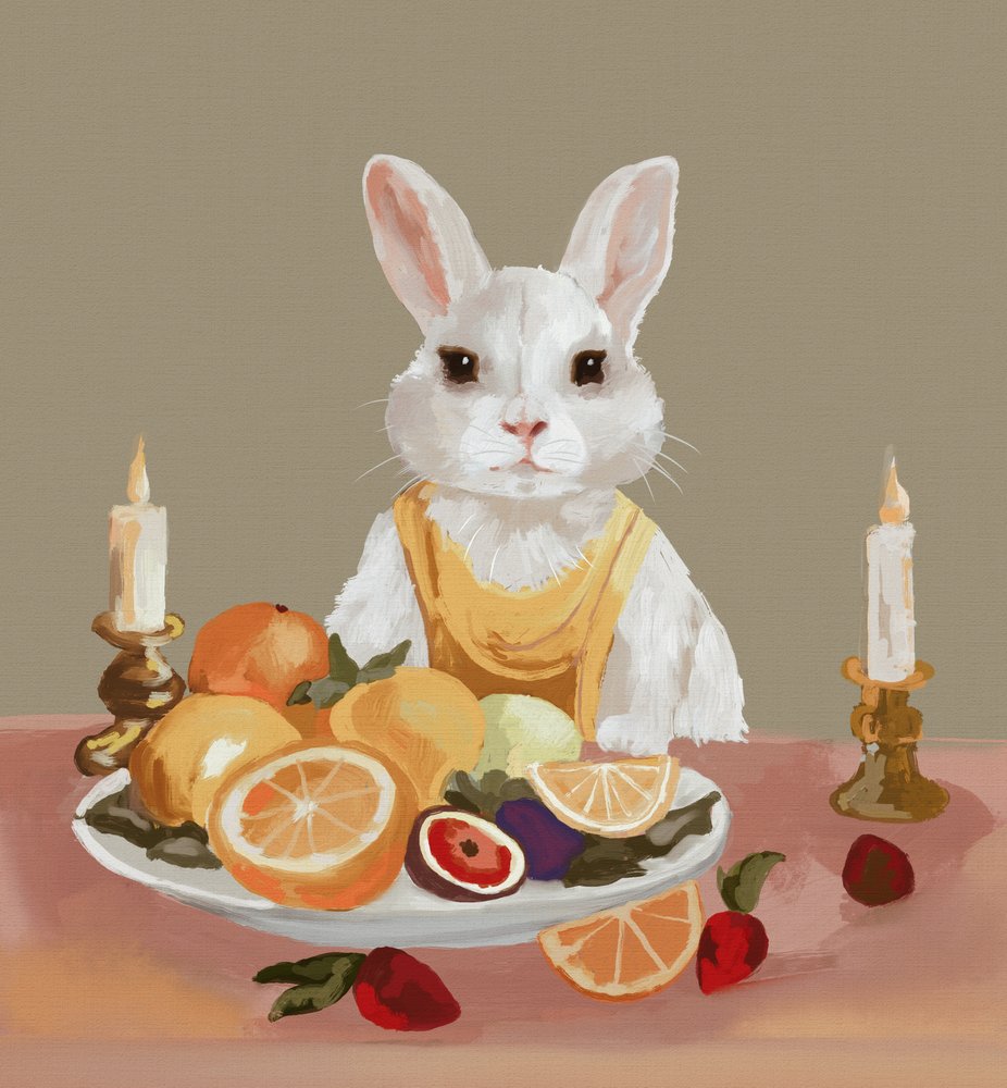 El banquete del Conejo Blanco de Josie George