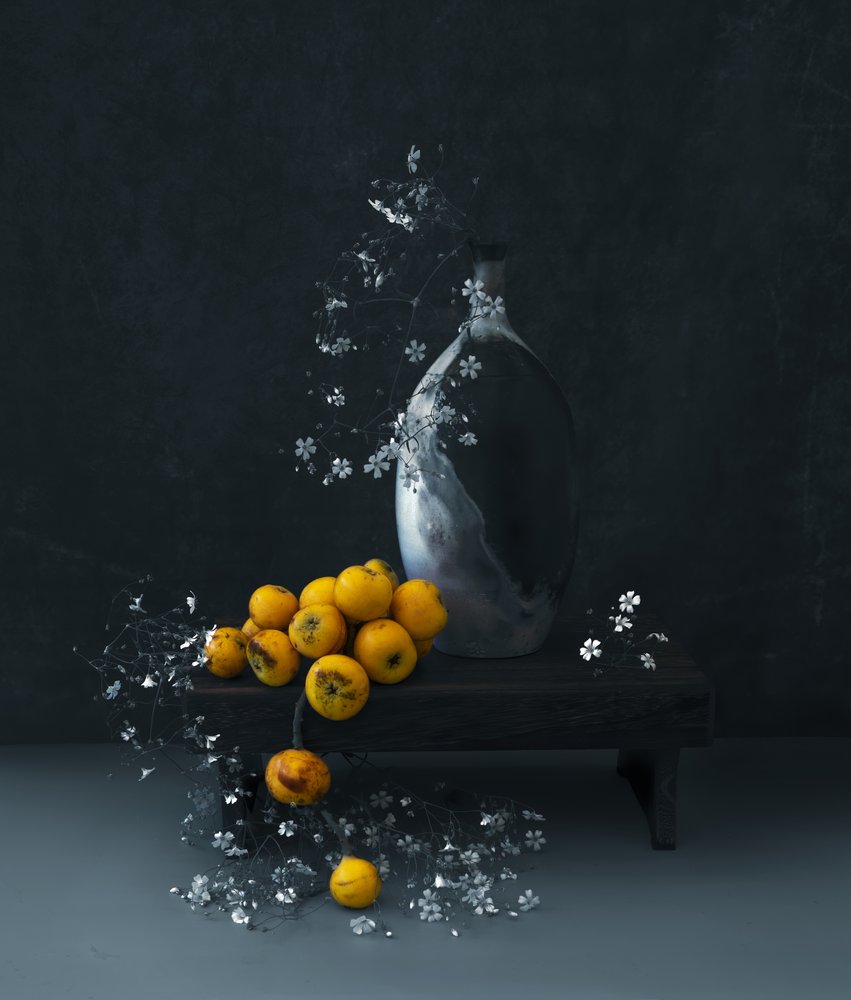 Frutas amarillas de Moody de Judy Tseng