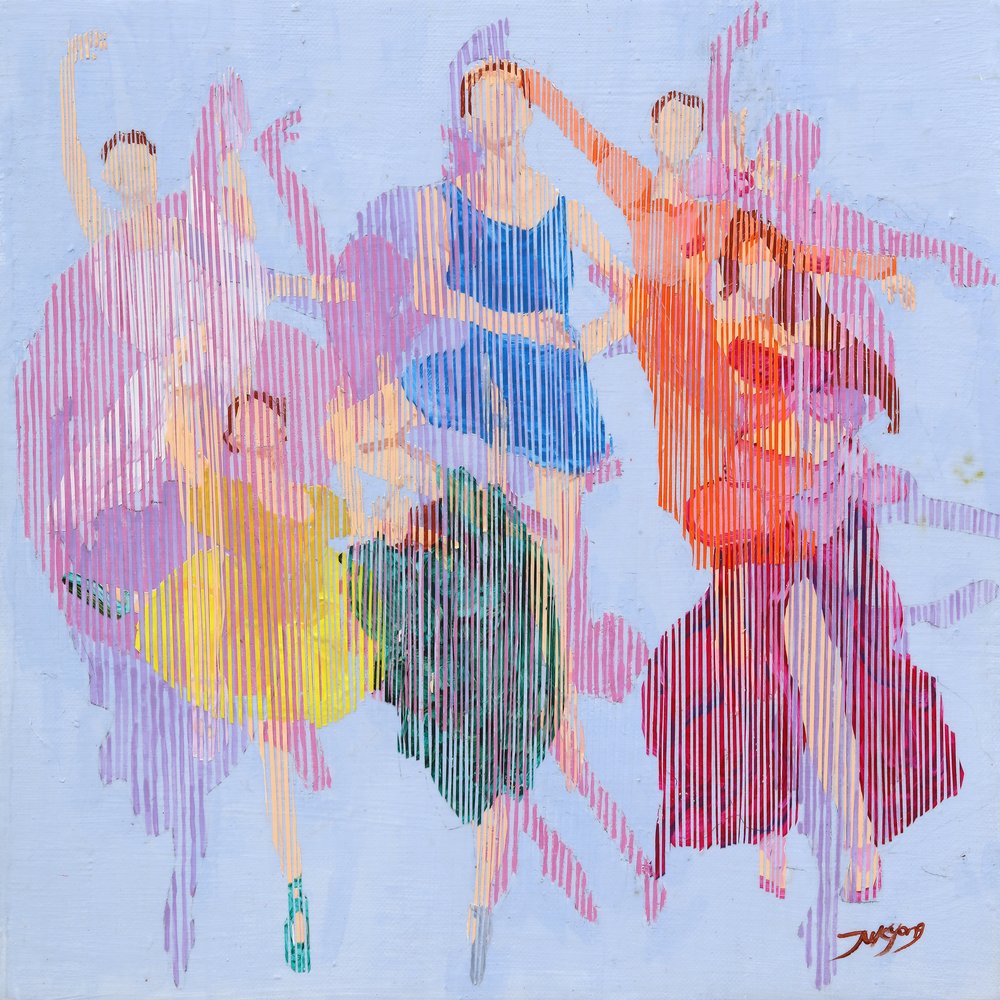 Bailarines de ballet llenos de color de Jukyong Park