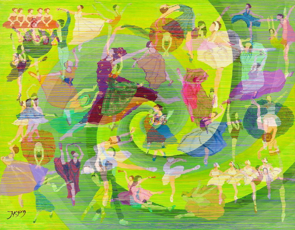 Remolino de baile vibrante de Jukyong Park