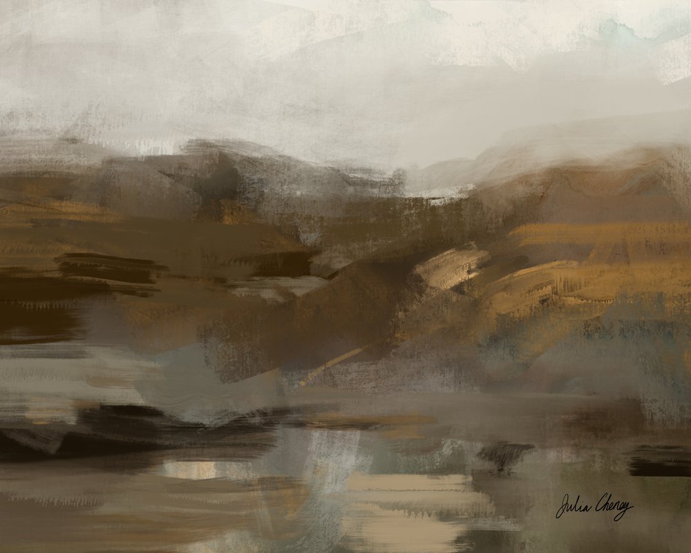 Paisaje de la Montaña Brumosa de Julia Cheney
