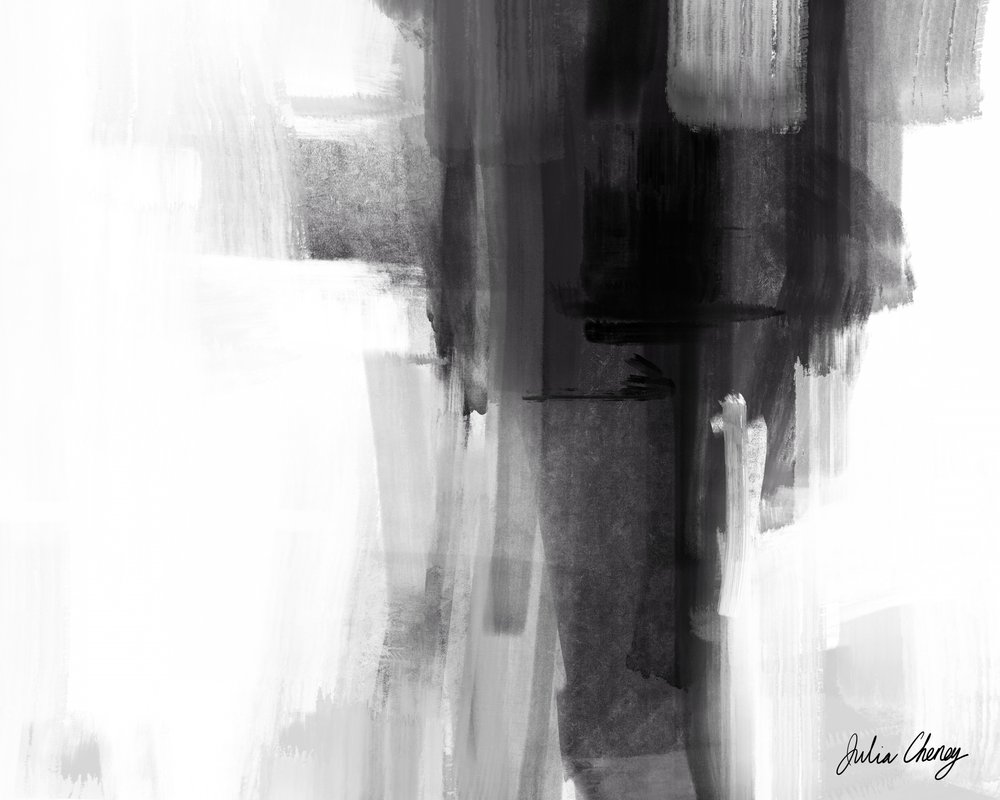 Contraste abstracto moderno de Julia Cheney