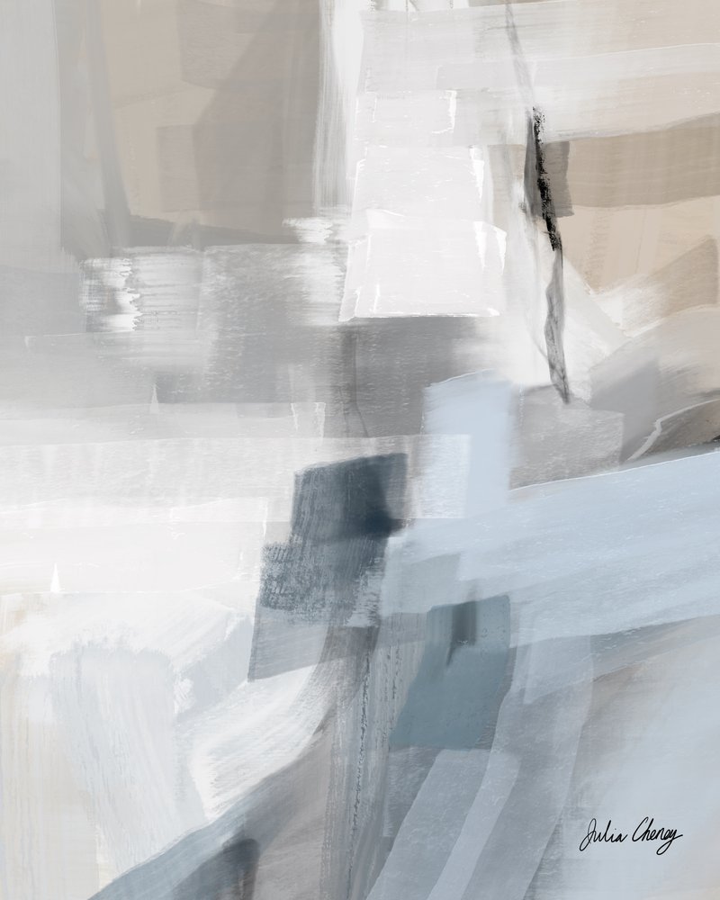Abstracto en azul apagado de Julia Cheney