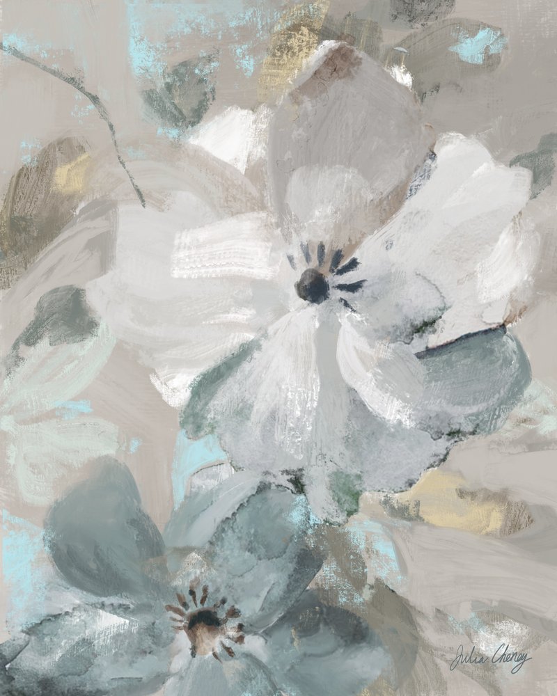 Flores abstractas y delicadas de Julia Cheney