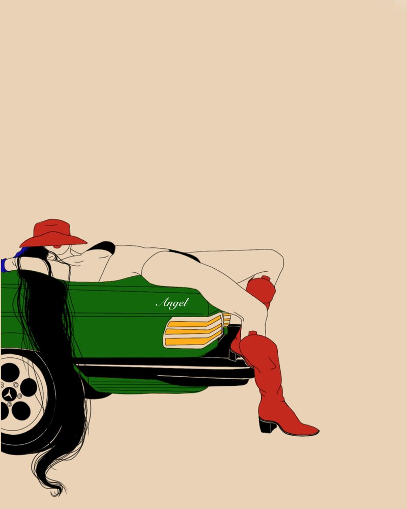 Estilo de coche Red Hat de Juliana Kokolari