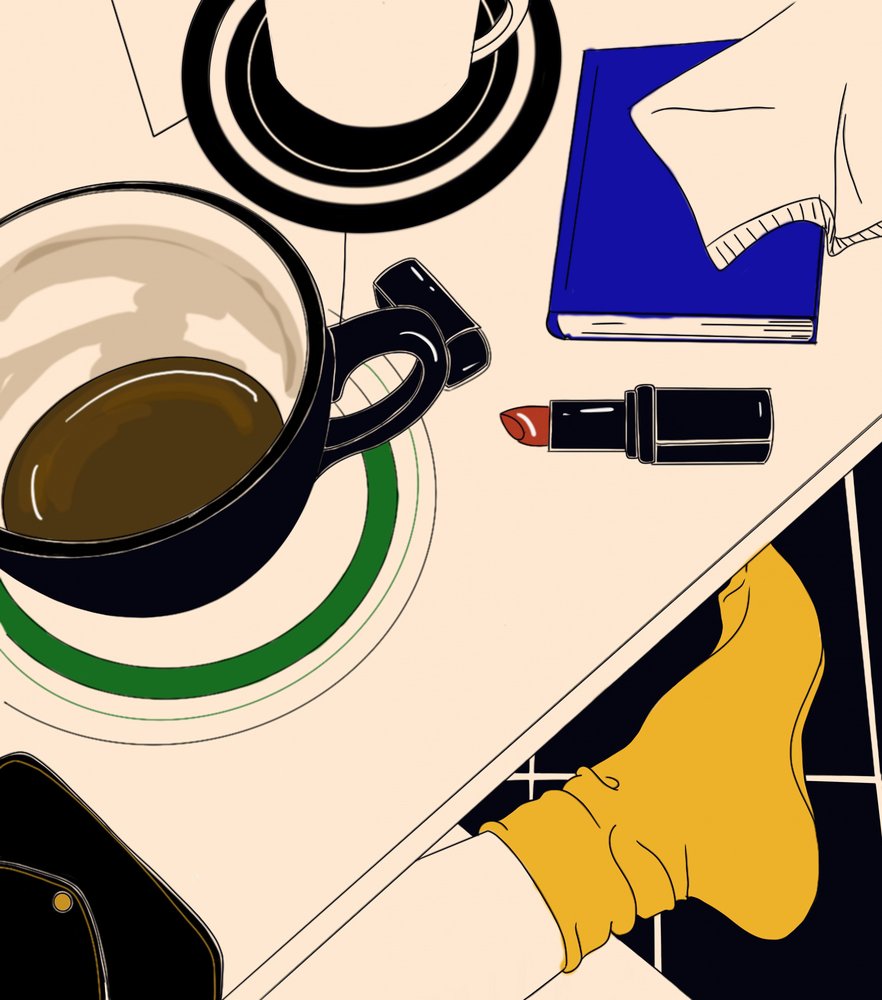 Una mañana tranquila tomando café de Juliana Kokolari