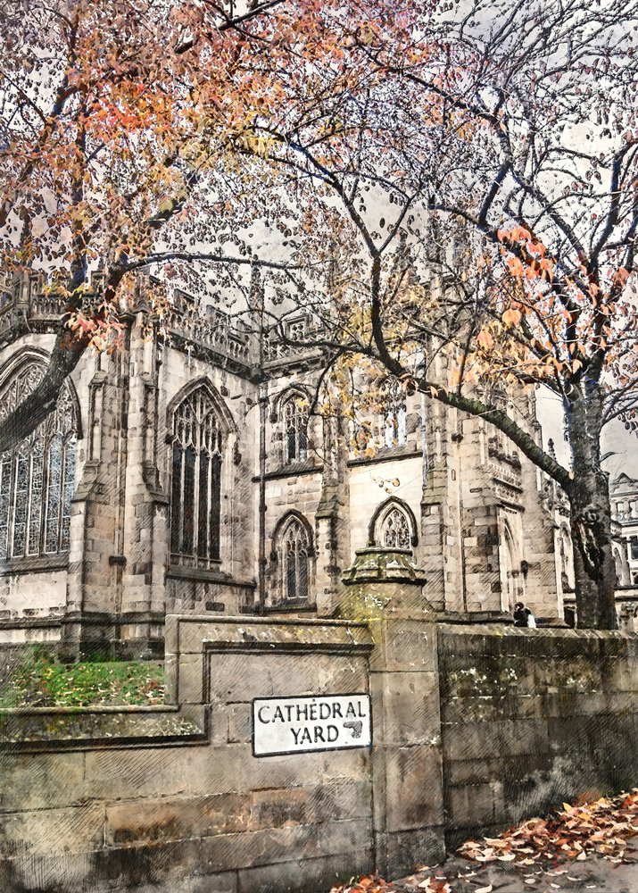 El patio de la catedral en otoño de Justyna Jaszke
