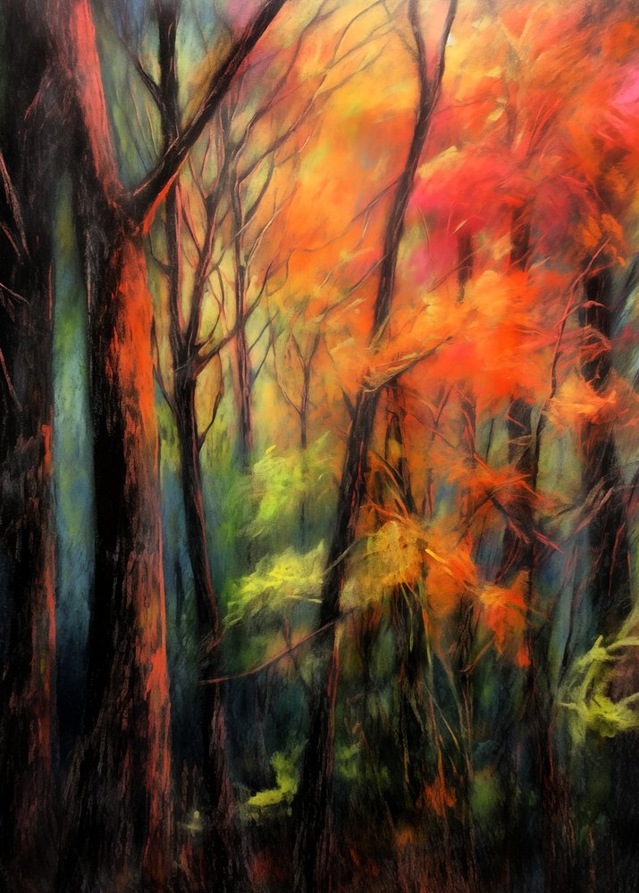 El resplandor del bosque en otoño de Justyna Jaszke