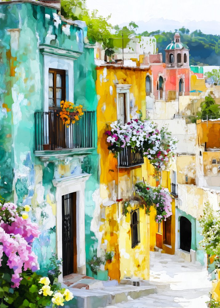 Escaleras de colores de la ciudad de Justyna Jaszke